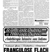 0854 - Page 857 - Nouvelles. Société de neurologie / Actes de la Faculté de Paris