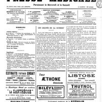 0910 - Page 913 - Sommaire / Les leçons de la guerre