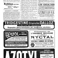 0936 - Page 939 - Nouvelles. Service de santé de la marine / Corps de santé des troupes coloniales / Renseignements et communiques