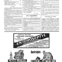 1023 - Page 1026 - Les frais médicaux en matière d'accidents du travail (Suite et fin.) [J.-L. Breton] / Avis et renseignements / Université de Paris. Clinique oto-rhino-laryngologique de l'hôpital Lariboisière / Installation d'un service de chirurgie de la Faculté