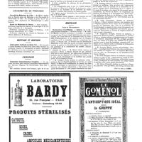 1024 - Page 1027 - Université de Paris. Installation d'un service de chirurgie de la Faculté / Faculté de médecine / Universités de Province. Faculté de médecine de Lille / Ecole de médecine de Rouen / Hôpitaux et hospices. Asile public d'aliénés de Saint-Ylie / Concours. Inspecteur départemental d'hygiène / Nouvelles. Paris et départements. Distinctions honorifiques (Voir la suite, p. 1029.)