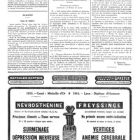 1060 - Page 1063 - La Croix-Rouge française / Variétés. Coup de lumière / Questions médico-militaires. Officiers de réserve candidats à l'Ecole de Lyon [P. Bonnette]