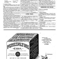 1094 - Page 1097 - Livres nouveaux. L'anesthésie locale en ophtalmologie, par Duverger... (Masson et Compagnie, éditeurs), 1920... (Voir la suite, p. 1097.) / Le lait, par A. Monvoisin... (Asselin et Houzeau, éditeurs, Paris, 1920)... [G. Schreiber] / Livres reçus / Sommaires des revues. Journal de radiologie