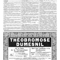 1095 - Page 1098 - Avis et renseignements / Université de Paris. Clinique médicale de l'hôpital Cochin / Cours complémentaire sur la tuberculose pulmonaire