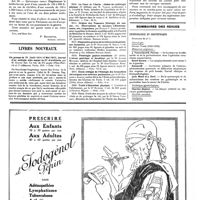 1118 - Page 1121 - Questions médico-militaires. Officiers de santé [P. Bonnette] / Livres nouveaux. Un groupe de 75 (août 1914-13 mai 1915), journal d'un médecin aide-major du 27e d'artillerie, par M. Gaston Top... (Plon-Nourrit et Compagnie, éditeurs), Paris, 1919... / Livres reçus / Sommaires des revues. Gynécologie et obstétrique