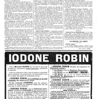 1140 - Page 1143 - Nouvelles. IIe Congrès français d'orthopédie / Bureau d'hygiène / Les étudiants de la classe 1919 / La libération des médecins démissionnaires / Ecole vétérinaire d'Alfort / Corps de santé militaire / Corps de santé des troupes coloniales / Etranger. Congrès d'Anvers (physiothérapie) / Les médecins aux Armées. Médaille militaire (Voir la suite, p. 1145.)