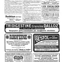 1152 - Page 1155 - Nouvelles. Les imitations de l'absinthe sont prohibées / Corps de santé militaire / Renseignements et communiqués