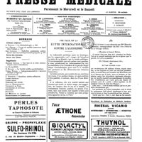 1154 - Page 1157 - Sommaire / Une face de la lutte internationale contre l'alcoolisme