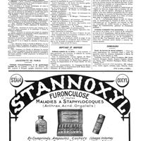 1190 - Page 1193 - Avis et renseignements / Université de Paris. Clinique d'accouchements et de gynécologie Tarnier / Hôpitaux et hospices. Enfants Assistés de la Seine / Hôpital maritime de Berck / Création éventuelle d'un sanatorium / Concours. Ecole du service de santé militaire (Voir la suite, p. 1195.)