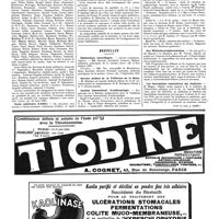 1192 - Page 1195 - Concours. Ecole du service de santé militaire / Ecole vétérinaire d'Alfort / Nouvelles. Distinctions honorifiques / Service médical de la Préfecture de la Seine / Institut international d'anthropologie / Aux médecins-propharmaciens / Les inscriptions cumulatives des étudiants (Voir la suite, p. 1197.)