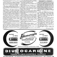 1194 - Page 1197 - Nouvelles. Les inscriptions cumulatives des étudiants / Office public d'hygiène sociale de la Seine / Corps de santé militaire / Service de santé de la marine / Corps de santé des troupes coloniales / Renseignements et communiqués (Voir la suite, p. 1199.)