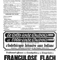 1210 - Page 1213 - Livres reçus / Sommaires des revues. Annales de médecine / Avis et renseignements / Université de Paris. Clinique médicale de l'Hôtel-Dieu