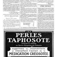 1326 - Page 1329 - Histoire naturelle des rats et maladies qu'ils occasionnent [A. Loir et Legangneux] / Questions médico-militaires. Diplôme de médecin colonial [P. Bonnette] / Livres nouveaux. L'infection bacillaire et la tuberculose chez l'homme et les animaux, par M. A. Calmette...