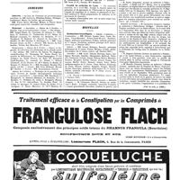 1356 - Page 1359 - Université de Paris. Clinique d'accouchements et de gynécologie Tarnier / Concours. Internat / Externat / Faculté de médecine de Lyon / Nouvelles. Distinctions honorifiques (Voir la suite, p. 1361.)