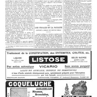 1397 - Page 1400 - Géographie médicale. Piedra [Neveu-Lemaire] / Les lois fiscales et la natalité. Avantages à signaler aux chefs de famille