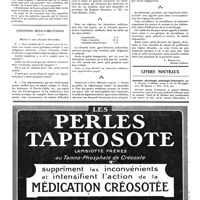 1470 - Page 1473 - La médecine à travers le monde. Italie / Japon / Questions médico-militaires. Médecins des régions dévastées [P. Bonnette] / Livres nouveaux. Anatomie, physiologie, pathologie élémentaire, par P. Rudaux...