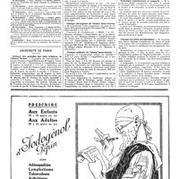 1476 - Page 1479 - Avis et renseignements / Université de Paris. Clinique des maladies des voies urinaires, de l'hôpital Necker / Clinique chirurgicale de l'hôpital Saint-Antoine / Clinique médicale de l'hôpital Saint-Antoine / Pathologie expérimentale et comparée / Clinique oto-rhino-laryngologique