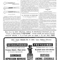 1492 - Page 1495 - A propos du traitement sanglant des fractures de cuisse / La nouvelle loi militaire et les familles nombreuses / Variétés. Les chats et la diphtérie