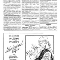 1550 - Page 1553 - Université de Paris. Pharmacologie et matière médicale / Cours et travaux pratiques d'anatomie pathologique / Pathologie externe / Clinique d'accouchements et de gynécologie Tarnier / Clinique thérapeutique / Universités de Province. Faculté de médecine de Bordeaux / Hôpitaux et hospices. Hôpital Laënnec / Clinique chirurgicale de l'Hôtel-Dieu / Hôpital Saint-Antoine / Asile d'aliénés de Dijon / Maladies des yeux / Concours. Internat (Voir la suite, p. 1555.)