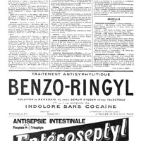 1552 - Page 1555 - Concours. Internat / Externat / Pharmaciens des hôpitaux / Clinicat / Clinicat / Ecole de médecine de Rouen / Inspecteur départemental d'hygiène / Nouvelles. Distinctions honorifiques / Inauguration de la statue «l'Offrande» (Voir la suite, p. 1557.)