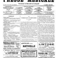 1558 - Page 1561 - Sommaire / Les tuberculeux pulmonaires à la mer