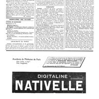 1580 - Page 1583 - Maurice Debove (1845-1920) [Nécrologie] [Ch. Achard] / Sommaires des revues. Journal de radiologie / Université de Paris. Clinique d'accouchements et de gynécologie / Clinique chirurgicale / Anatomie descriptive / Concours. Internat / Internat de Nanterre / Externat (Voir la suite, p. 1587.)