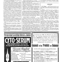 1600 - Page 1603 - Université de Paris. Clinique médicale de l'hôpital Cochin / Clinique ophtalmologique de la Faculté / Clinique d'accouchement et de gynécologie Tarnier / Clinique médicale de l'Hôtel-Dieu / Concours. Prix Fillioux / Internat