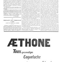 1608 - Page 1611 - Questions actuelles : le rôle de la gymnastique dans la formation intellectuelle de l'élite [P. Desfosses] / La mortalité par tuberculose à Vienne avant et après la guerre