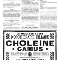 1613 - Page 1616 - La médecine à travers le monde. Ecosse. Un cas de peste bubonique à Dublin / Italie / Pologne / Questions médico-militaires. Examen d'aptitude pour l'avancement au choix [P. Bonnette] / Livres reçus / Sommaires des revues. Revue philanthropique / Répertoire de médecine pratique