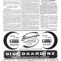 1626 - Page 1629 - Nouvelles. Service de santé de la marine / Corps de santé des troupes coloniales / Les médecins aux Armées. Médaille militaire / Renseignements et communiqués (Voir la suite, p. 1631.)