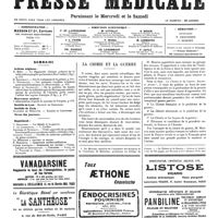 1630 - Page 1633 - Sommaire / La chimie et la guerre