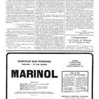 1662 - Page 1665 - A propos d'une mission scientifique aux États-Unis (avril-mai 1920). L'enseignement médical aux États-Unis. The national board of medical examiners. II. - Les écoles de médecine aux Etats-Unis [G. Roussy ; E.-E. Desmarest] / Charles Infroit (1874-1920) [Nécrologie] [J. Belot] / L'enseignement à la Faculté de médecine de l'Université de Paris