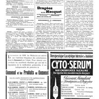 1674 - Page 1677 - Cours, leçons et conférences du 12 au 19 décembre 1920. Samedi 18 décembre / Dimanche 19 décembre / Université de Paris. Faculté de médecine de Paris / Concours. Internat / Actes de la Faculté de Paris. Examens de doctorat / Renseignements et communiqués (Voir la suite, p. 1679.)