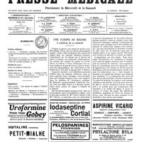 1722 - Page 1725 - Sommaire / Une cuisine de régime à l'hôpital de La Charité