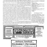 1723 - Page 1726 - Une cuisine de régime à l'hôpital de La Charité [Marcel Labbé] / Sommaires des revues. Journal de radiologie et d'électrologie / Université de Paris. Pharmacologie et matière médicale (Voir la suite, p. 1727.)