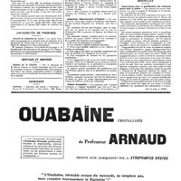 1724 - Page 1727 - Université de Paris. Pharmacologie et matière médicale / Universités de Province. Faculté de médecine de Lyon / Hôpitaux et hospices. Hôpital de la Charité / Concours. Internat / Inspecteur départemental d'hygiène / Hôpital Rothschild / Nouvelles. Souscription pour la glorification des médecins morts pour la patrie (Voir la suite, p. 1731.)