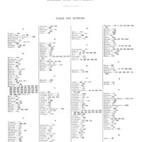 0002 - Page 1 - Tables du premier semestre 1922. Table des annexes. Table des auteurs