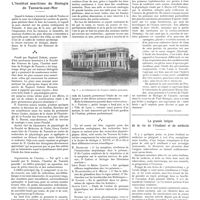 0033 - Page 29 - Chroniques, variétés et informations. L'institut maritime de biologie de Tamaris-sur-Mer / La grande fatigue de la vie de l'étudiant et du médecin