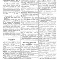 0035 - Page 31 - Chroniques, variétés et informations. Livres nouveaux. Le calendrier humoristique du Mont-Dore pour 1928 / L'insuline dans le traitement du diabète, par. M. Quinones... Gaceta medico de Mexico (Ed. R. Terrazas), 1926 [M. Nathan] / Biologische einwirkung von der haut auf den gesunden organismus, par W. Zinn et G. Kats... (Barth, éditeur), Leipzig... [P.-E. Morhardt] / Livres reçus / Université de Paris. Clinique médicale de l'hôpital Saint-Antoine / Laboratoire d'anatomie pathologique / Collège de France / Val-de-Grâce / Universités de province. Faculté de médecine de Nancy / Ecole d'application du service de santé des troupes coloniales / Centre anticancéreux de Bordeaux / Hôpitaux et hospices. Hôpital Boucicaut / Hôpital Saint-Antoine / Installation d'un dispensaire