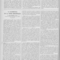 0038 - Page 34 - Travaux originaux. La vaccination préventive des nouveaux-nés contre la tuberculose par le BCG. Stastistiques et résultats du 1er juillet 1924 au 1er décembre 1927 par A. Calmette. / La rachimétrie de la crise épileptique par René Schrapf (Alger)…