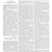 0047 - Page 43 - Chroniques, variétés et informations. La question des assurances sociales / Assurances sociales et tuberculose