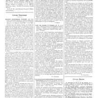 0082 - Page 78 - Chroniques, variétés et informations. Les médecins étrangers à Paris / Livres nouveaux. Questions physiologiques d'actualité, par Léon Binet, (Masson et Compagnie éditeurs), Paris 1927... [L. Hédon] / Traité des maladies de l'enfance, par M. Jules Comby... (Vigot frères, éditeurs) Paris, 1928... [G. Schreiber] / Les traitements psychothérapiques (Die psychischen heilmethoden, par Birnbaum..., Hattingberg..., Heyer..., Jolowicz..., Kronfeld... et Wexbebg... (G. Thieme, éditeur), Leipzig, 1927... [H. Schaeffer] / Livres reçus