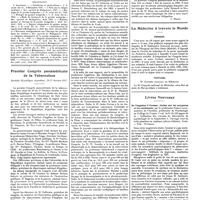 0130 - Page 126 - Chroniques, variétés et informations. L'attaque et la défense contre les moustiques / Bibliographie / Premier Congrès panaméricain de la tuberculose. Cordoba (République Argentine), 10-11 octobre 1927 / La médecine à travers le monde. Espagne. Portugal / Livres nouveaux. De l'angoisse à l'extase ; études sur les croyances et les sentiments, par le professeur Pierre Janet... (Alcan, éditeur), Paris...