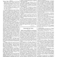 0149 - Page 143 - Chroniques, variétés et informations. Les médecins étrangers à Paris / Livres nouveaux. Nouveau traité de médecine, par G.-H. Roger, Fernand Widal et P.-J. Teissier, fascicule XXI (Pathologie du système nerveux, nerfs, sympathique, névroses), par MM. J. Tinel, M. Chiray et J. Pavel, Jacques Parisot et Lucien Cornil, G. Heuyer, G. Marinesco, J. Lévy-Valensi, Viggo Christiansen, Klippel et M.-P. Weil, O. Crouzon... (Masson et Compagnie, éditeurs)... [J. Rouillard] / Université de Paris. Hôpital Laennec et dispensaire Léon-Bourgeois / Physique médicale