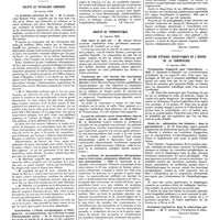 0158 - Page 152 - Sociétés de Paris. Société de biologie. 28 janvier 1928 / Société de pathologie comparée. 10 janvier 1928 / Société de thérapeutique. 11 janvier 1928 / Section d'études scientifiques de l'oeuvre de la tuberculose. 14 janvier 1928 / Association française pour l'étude du cancer. 16 janvier 1928