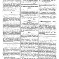 0180 - Page 174 - Chroniques, variétés et informations. L.-Félix Henneguy (1850-1928) [Nécrologie] [R. Legendre] / Questions fiscales [R. Pinchon] / La médecine à travers le monde. Argentine. Belgique / Brésil / Portugal / Les médecins étrangers à Paris / Livres nouveaux. La chirologie, par Maryse Choisy, préface de Jules de Gaultier... (Alcan, éditeur), 1927
