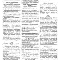0275 - Page 269 - Chroniques, variétés et informations. Société internationale d'histoire de la médecine [Laignel-Lavastine] / Intérêts professionnels. Tarifs de radios demandés par un médecin expert / Les journées médicales marocaines. Excursion des samedi, dimanche et lundi de pâques / Journées médicales et vétérinaires marocaines (3-8 avril 1928) / Circuit touristique pour la visite du Maroc organisé à prix forfaitaire réduit par la société des voyages et Hôtels Nord-africains / La médecine à travers le monde. Canada / Suède / Correspondance. A propos des «yeux au plafond»
