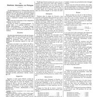 0305 - Page 299 - Chroniques, variétés et informations. Les stations thermales en Pologne