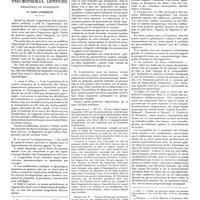 0315 - Page 309 - Travaux originaux. Travail de la clinique médicale de St-Antoine (Prof. : Fernand Bezançon). Le poumon opposé au cours du pneumothorax artificiel. Problèmes de diagnostic. Par André Jacquelin