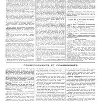 0326 - Page 320 - Chroniques, variétés et informations. Nouvelles. Société internationale de recherches contre la tuberculose et le cancer / Association pour le développement des relations médicales / Société amicale des assistants d'électro-radiologie des hôpitaux de Paris / Congrès national du timbre antituberculeux / Bal de la médecine française / Société d'électroradiologie dentaire / Nécrologie / Actes de la faculté de Paris. Examens de doctorat / Thèses de doctorat / Renseignements et communiqués